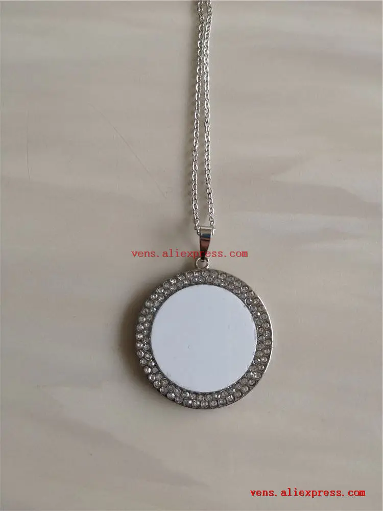 sublimation blank necklaces pendants fashion high quality round women necklace pendant hot tranfer printing consumable 20pcs/lot | Украшения