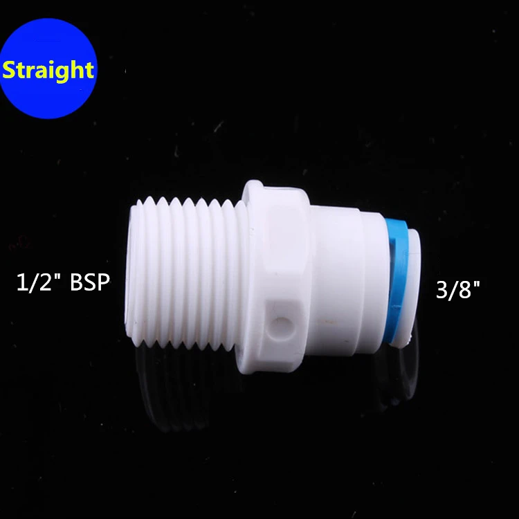 10 шт. 3/8 &quotOD трубка * 1/2&quot BSP мужские прямые быстрые разъемы для обратного осмоса