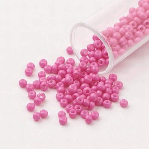 PearlPink 50 г 2,3x1,5 мм 13/0 FGB бисер, Непрозрачный Стеклянный Бисер, маленькие ювелирные изделия, ожерелье, браслет, бисер класса А, круглое отверстие: 1 мм - Цвет: PearlPink