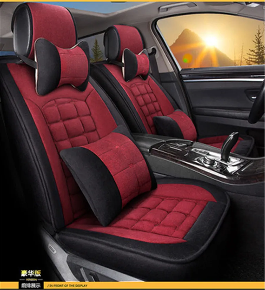 

3D Plush Car Seat Cover Winter Seat Mats Cushion For Chevrolet Cruze Malibu Sonic Spark Trax Sail Captiva Epica