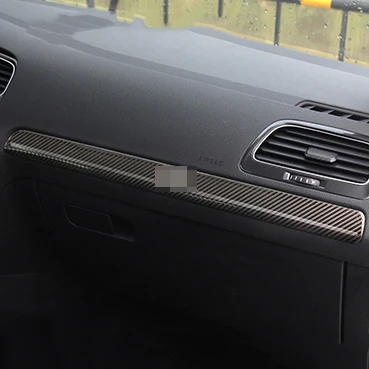 Style B Для Volkswagen Golf 7 MK7 MK7.5 внутренняя верхняя крышка бардачка наклейка отделка блесток литье автомобиля Стайлинг - Название цвета: Style B