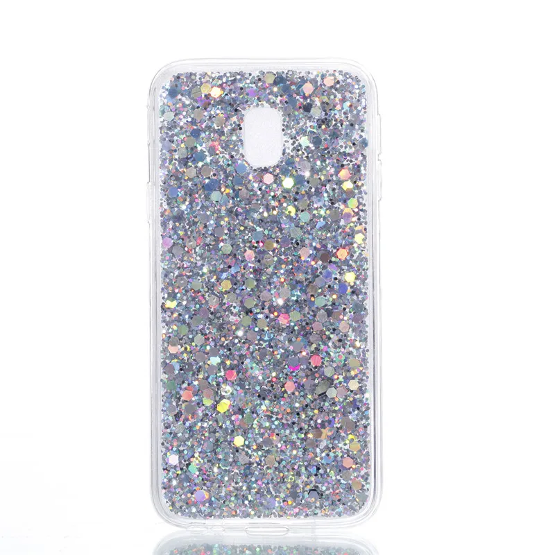 For Samsung J3 2017 J330 Case Colored Shiny Glitter Silicon TPU Skin Soft Back Cover Phone for Galaxy J330F |