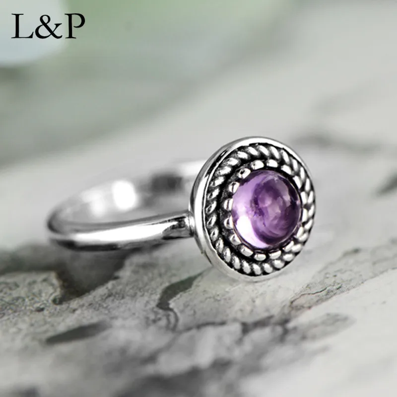 

2019 New Elegant Amethyst Topaz Stone Ring For Women Original Design Fashion 925 Sterling Silver Ring Gift Christmas Gift