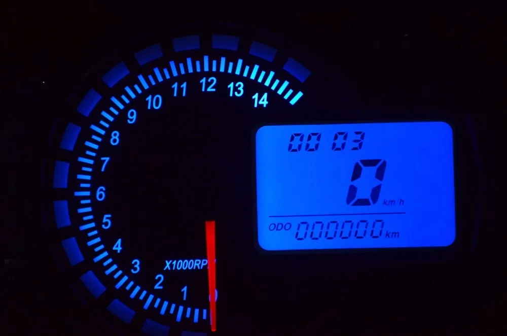 7 цветов Регулируемый мотоцикл цифровой спидометр KOSO lcd цифровой одометр 299 MPH/KPH универсальный для мотоцикла легко установить