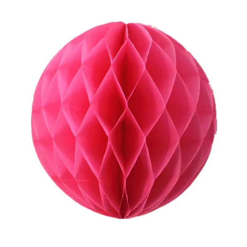 Fushia " 15 см babyshower День рождения украшения Дети соты шары Китайский бумажный фонарь lampion украшения дома аксессуары - Цвет: Fushia