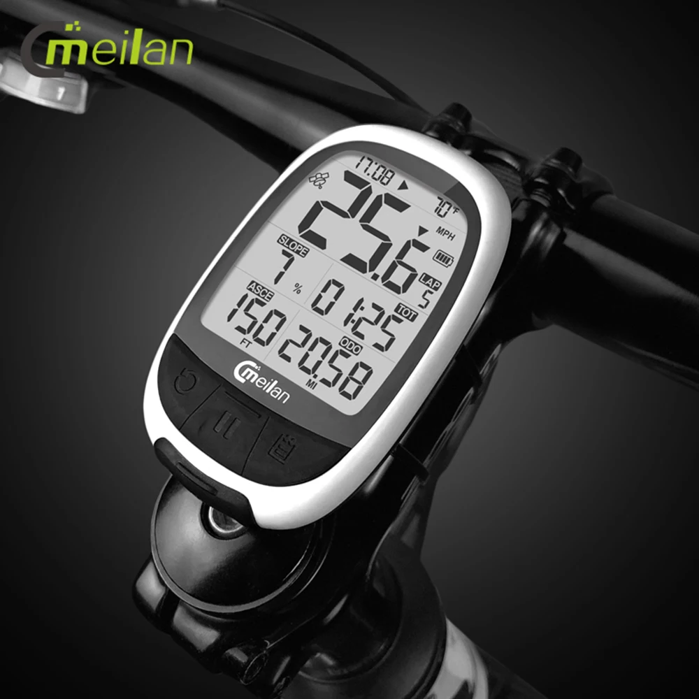 MEILAN M2 GPS велосипедный компьютер Измерение частоты сердцебиения мощности