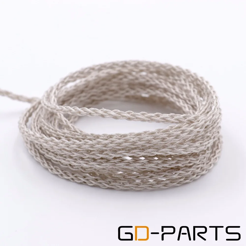 GD PARTS 1 2 м гибкий 6N OCC Платиновый кабель для наушников DIY Hifi аудио наушники