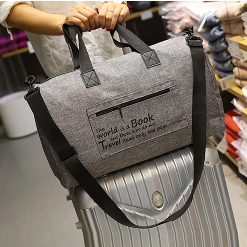 Canvas Men Travel Bags Carry on Luggage Duffel Tote Large Weekend Bag Overnight | Багаж и сумки