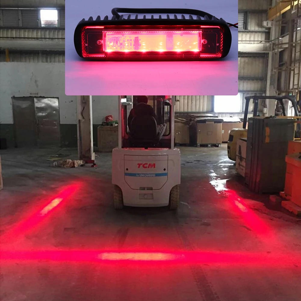 6 дюймов 10 60V 30 Вт Красный зоны луч 48V светодиодный вилочный погрузчик Forktruck
