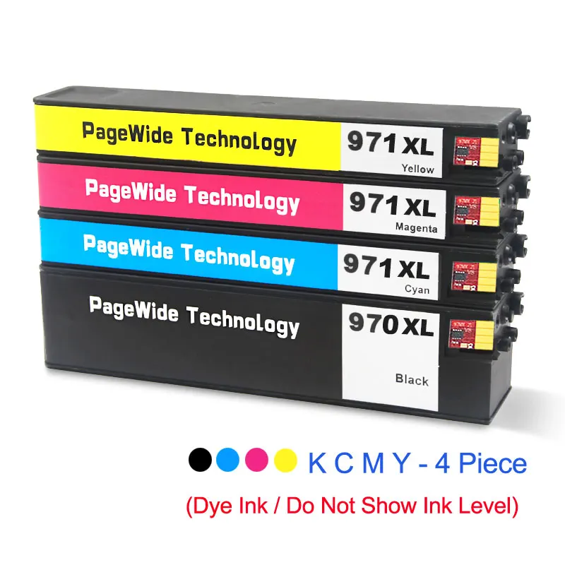 One Set - 4 PCS Ocinkjet для hp 970 971 970xl 971xl переработанный чернильный картридж для hp Officejet Pro X451dn X451dw X551dw X476dn X476dw X576dw - Цвет: One Set - 4 PCS