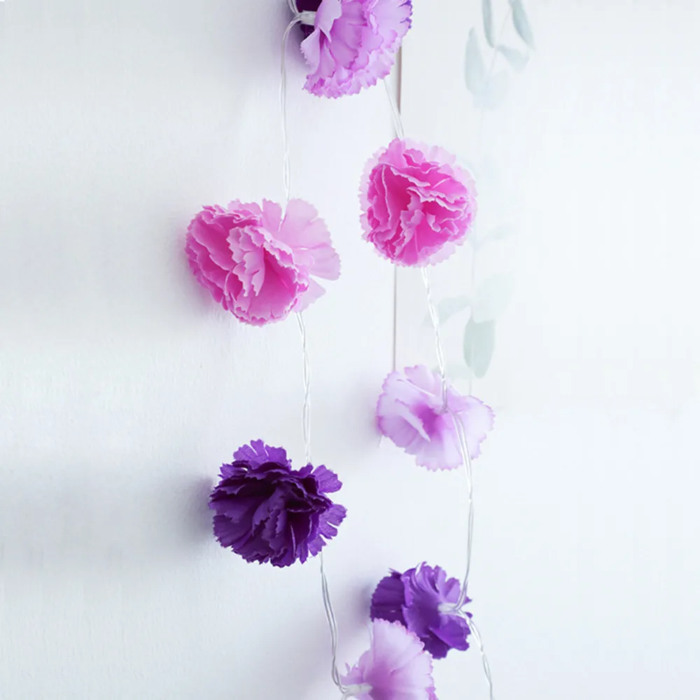 

Christmas garland Lantern Small Silk Flower Room Bedroom Garden Holiday Decorative led Lights Hot Sale High Quality lamp