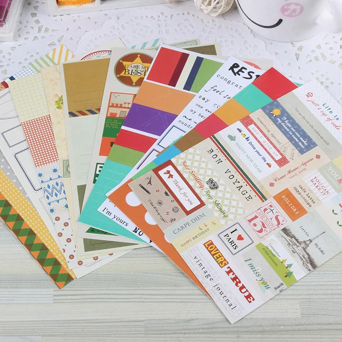 Ежедневная декоративная наклейка-винтажная дорожная фотонаклейка набор