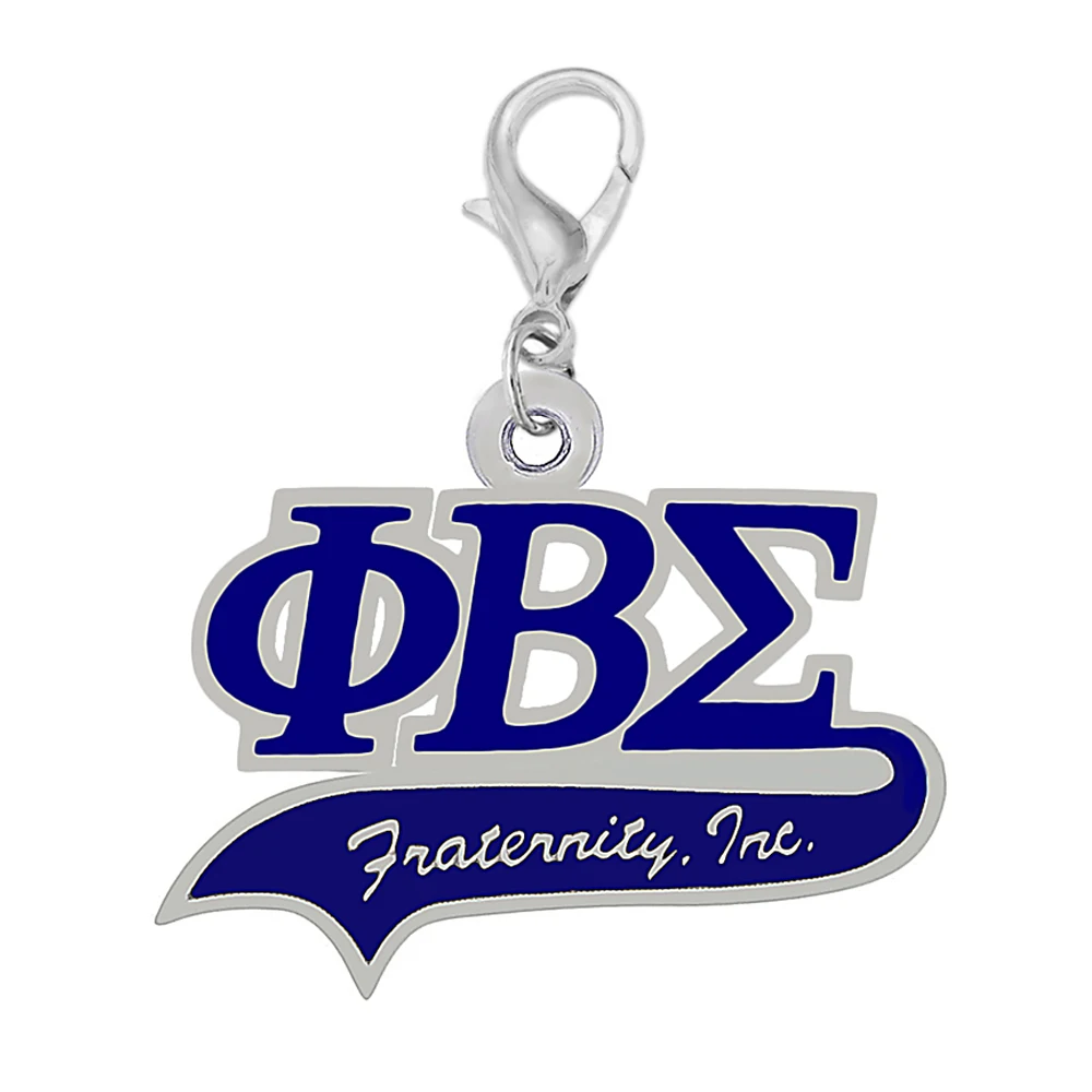Новый дизайн синяя эмаль металлическая греческая буква PHI BETA SIGMA очарование для