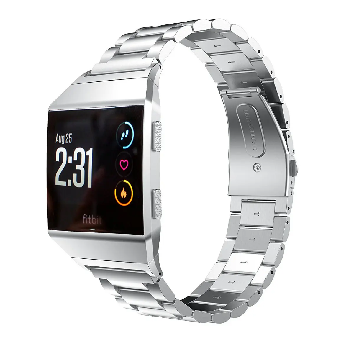 Браслет из нержавеющей стали для Fitbit металлический браслет с ионным браслетом