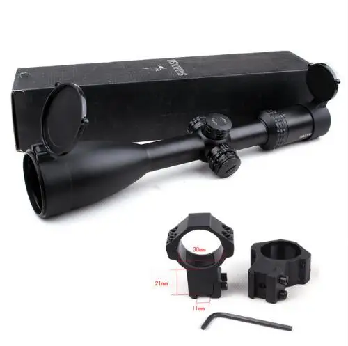 Имитация Swarovskl 4-20x56 SFIR RifleScopes Mil Dot glass F40-1 прицелы для охотничьей винтовки Сделано в Китае - Цвет: with Dovetail Rings