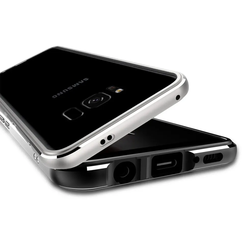 Чехол бампер для Samsung Galaxy S8 алюминиевый металлический Ультратонкий чехол Plus