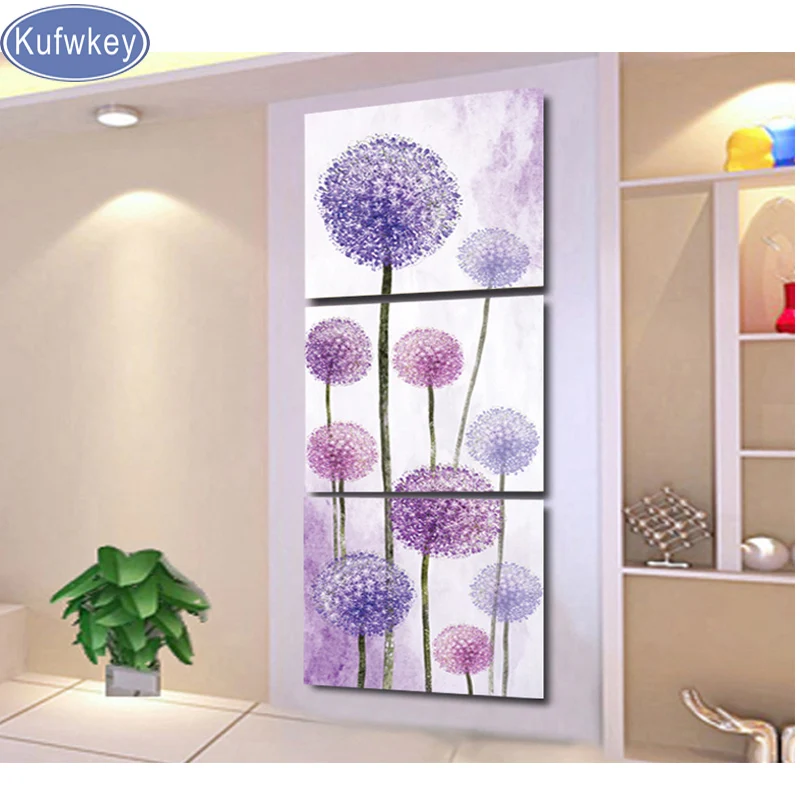 

Dandelion Flower,diy Diamond Painting sale 3pcs Cross Stitch full square round Diamond Embroidery,Dandelion abstract fantasy art
