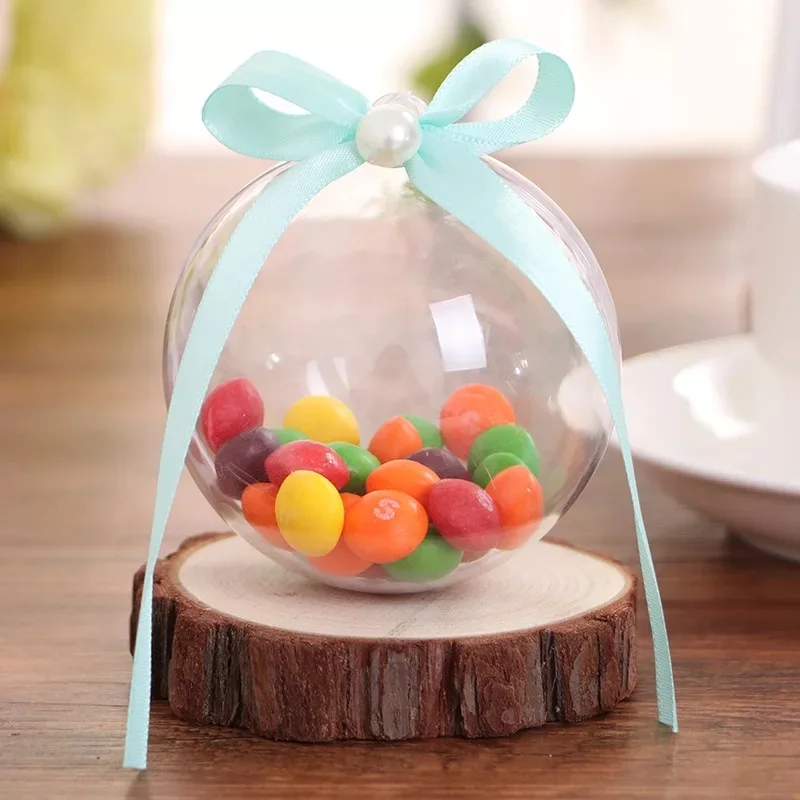 5 шт./компл. 6 см прозрачная Конфета коробки сладкие пластиковые формы контейнер