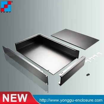 19 inch rack mount chassis electronic enclosures aluminum cabinet small extruded box aluminum  482*66.7*250mm