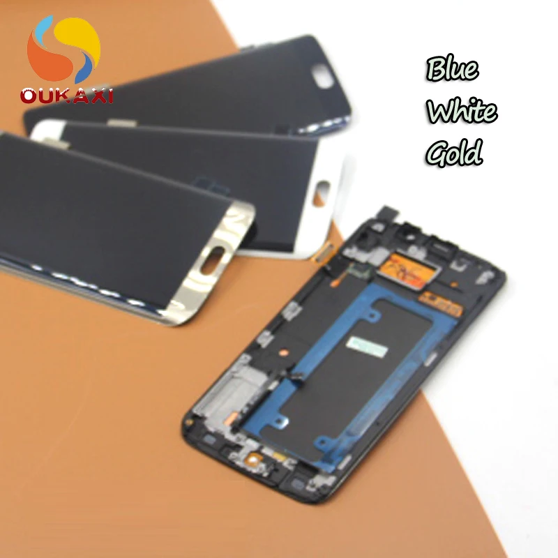 ЖК дисплей для Samsung Galaxy S6 Edge G925 с сенсорным экраном EDGE G925F экран дигитайзер в