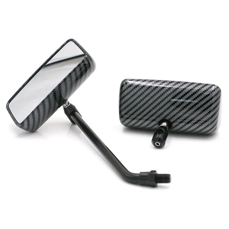 Зеркало заднего вида прямоугольное из углеродного волокна для мотоцикла harley