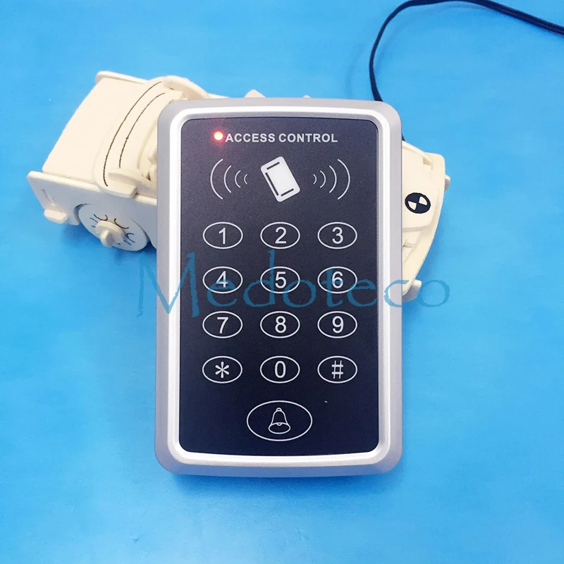 Full Rfid Door Access Control System 125Khz Card Frameless Glass Kit +Bolt Lock &amp Power Supply | Безопасность и защита