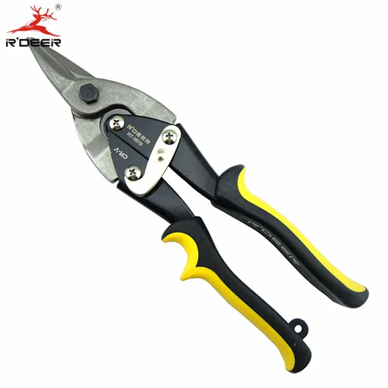 

RDEER Cutting Pliers Straight Aviation Snips Shearing Cold Rolling Board Or Stainless Steel Plate Shear 1.2mm Metal Cutter