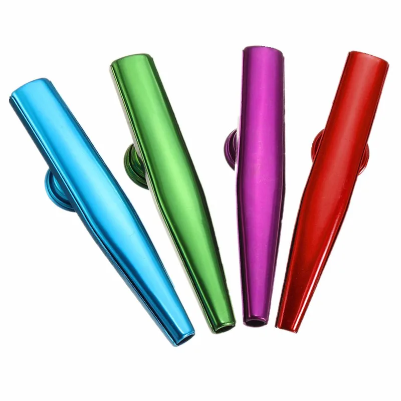 Простой дизайн легкий kazoo алюминиевый сплав металл для гитара музыкальный инструмент для любителей музыки 4 цвета опционально
