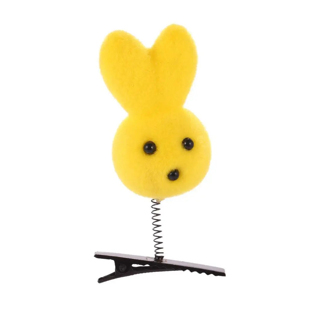 Women Girls Cartoon Cute Fleece Animal Pattern String Hair Clip Toy Gift Head Accessories Kids Toys Heart Chick | Детская одежда и