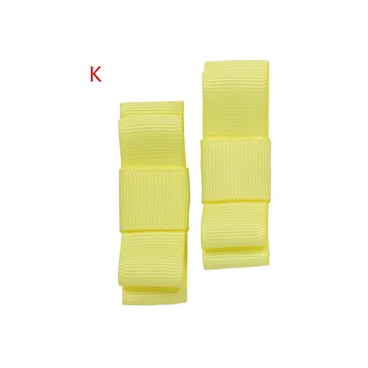 

100pcs Polyester Grosgrain Ribbon Hair Clip allligator clip