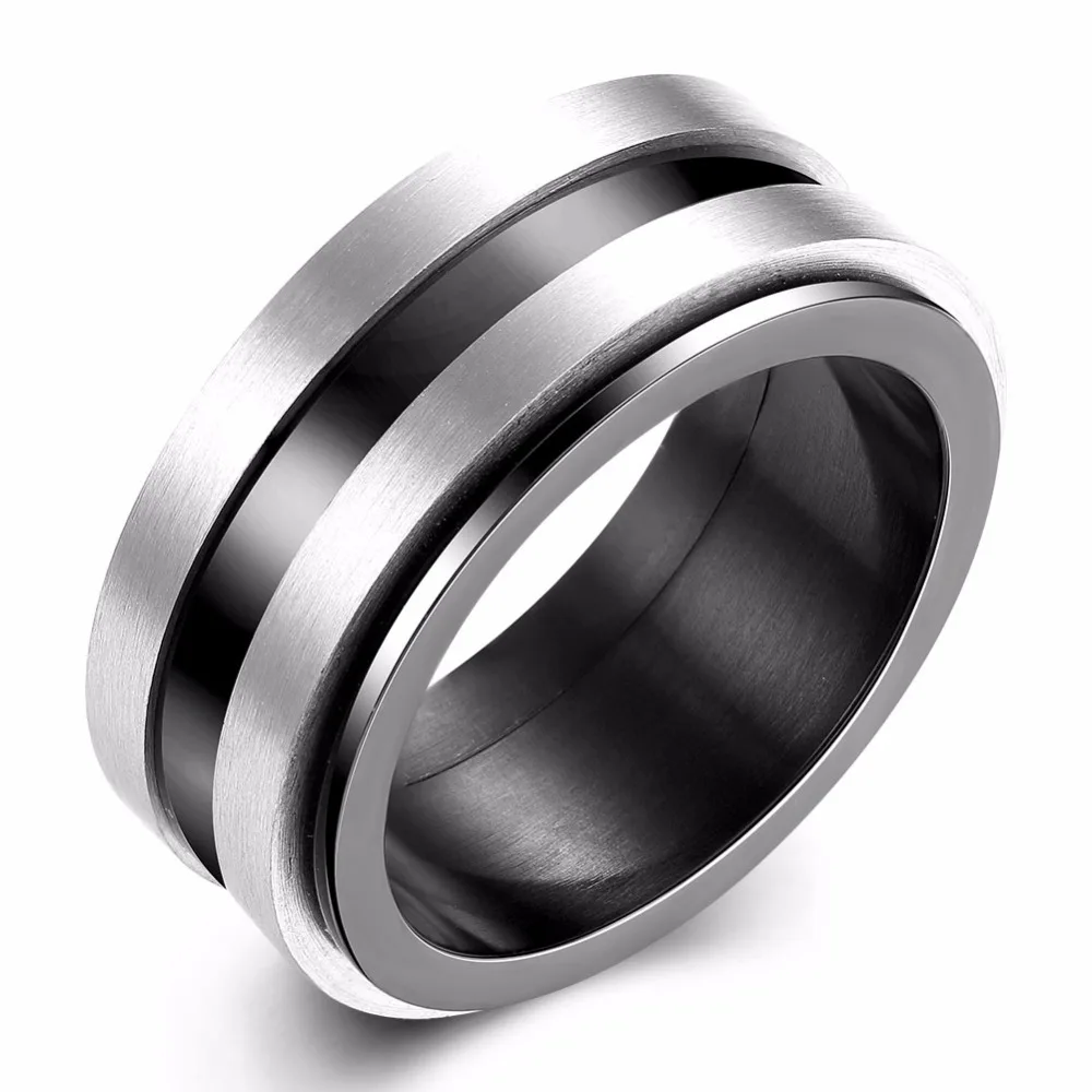 Мода 316L titanuim Сталь Круглый кольцо Повседневное Орна Для мужчин t cool Jewelry 2018
