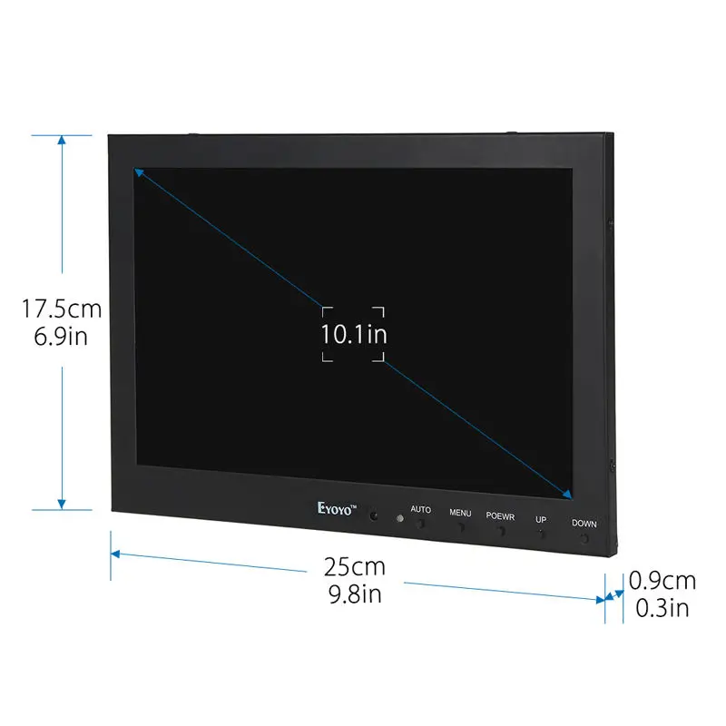 Eyoyo 10 &quotHD lcd Мини компьютер и ТВ дисплей CC tv экран видеонаблюдения hdmi ЖК мониторы с