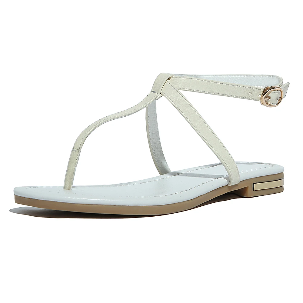 S. Romance/2017 г. Женские босоножки на плоской подошве из натуральной кожи большие