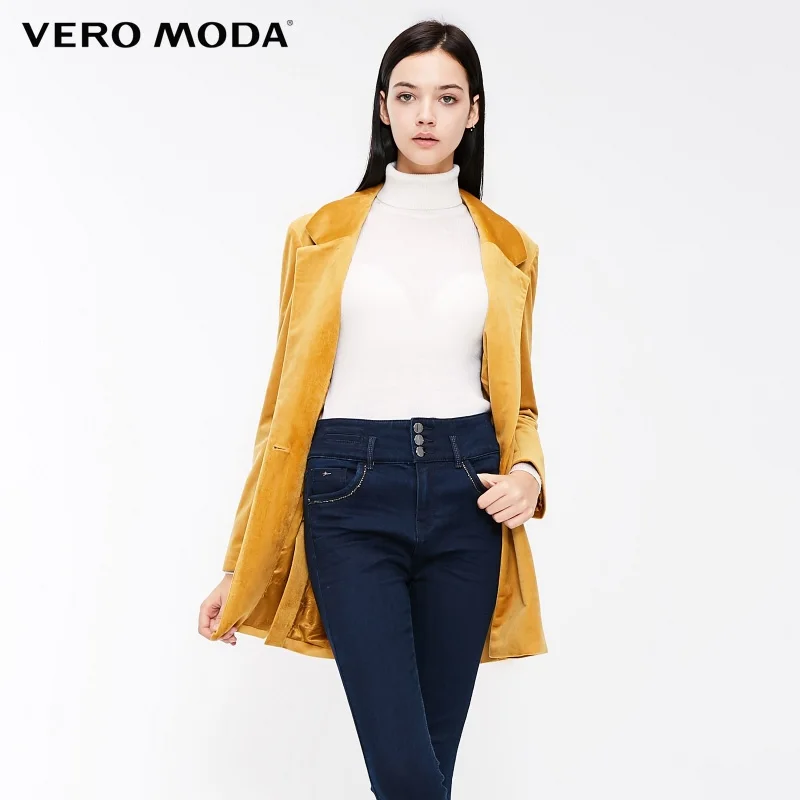 Свободное пальто с отложным воротником и длинными рукавами Vero Moda куртки |