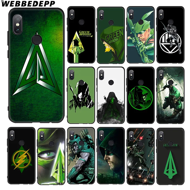 Мягкий чехол WEBBEDEPP Green Arrow Tv для Xiaomi 9 8 SE 6 A1 A2 Lite MIA1 MIA2 MI8 MI6 MAX 3 POCOPHONE F1 |