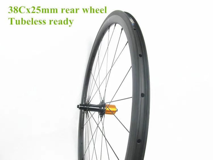 FSC38CM-25T 700C Дорожные 38x25 мм карбоновые колеса. Велосипедная клинчерная колесная