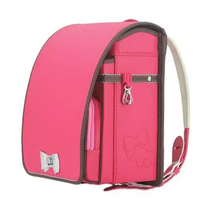 pink Новая школьная сумка из искусственной кожи для мальчиков и девочек, брендовый ортопедический рюкзак для детей, японская сумка для книг с металлической пряжкой, Детский рюкзак Mochilas - Цвет: pink