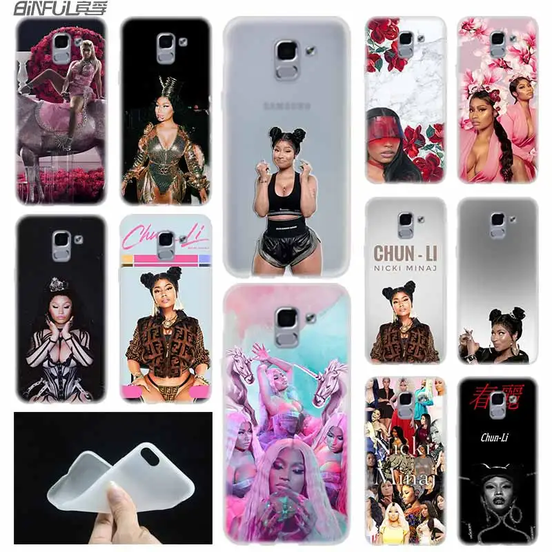 Мягкий чехол из ТПУ для Samsung Galaxy J6 J8 J5 J7 J4 Core Plus 2018 2016 2017 EU Prime Pro Ace Nicki Minaj | Мобильные