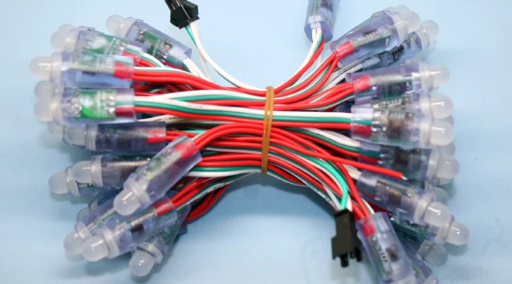 500 шт. 12 мм F12 WS2811 Светодиодный пиксельный модуль IP68 водонепроницаемый 5 в