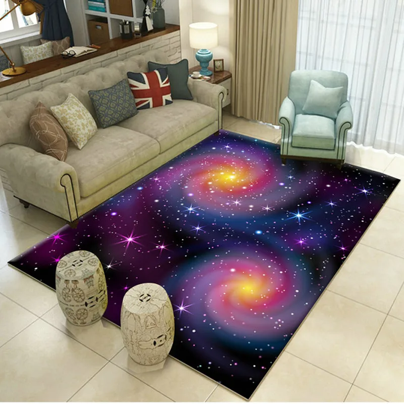 3D Dream Universe Galaxy Космические коврики для гостиной спальни детской комнаты Декор