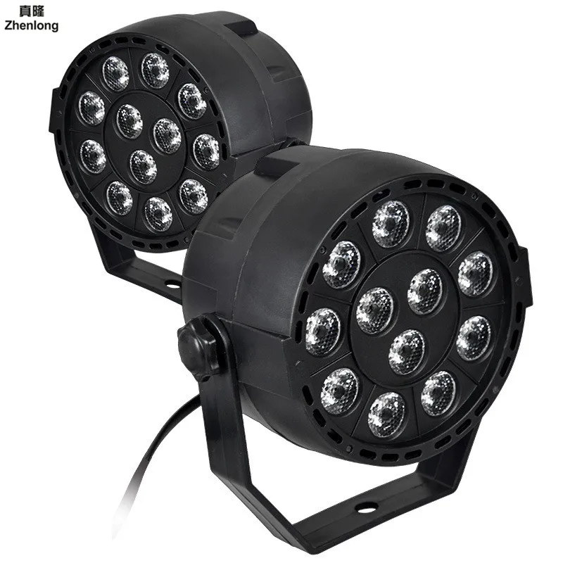 High Quality 12 Led Par Stage Light 12W LED RGB DMX 512 Mini Lighting for Club Dj Show Home Party Ballroom Bands KTV Bar | Лампы и