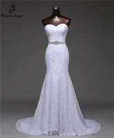 crystal belt bandage sexy mermaid wedding dresses 2021 vestidos de noiva robe de mariage bridal gown free shipping