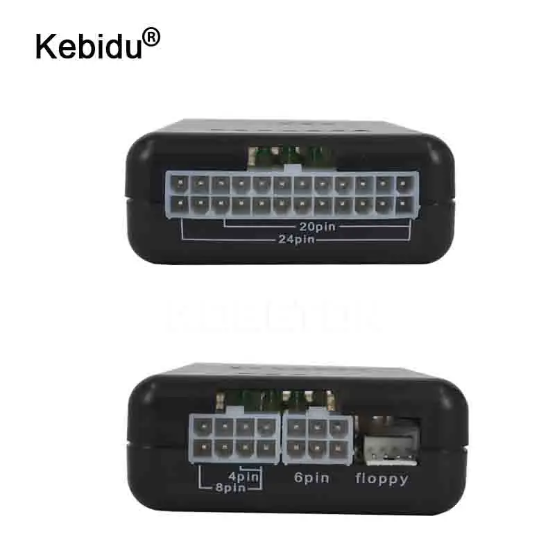 ПК компьютер ATX SATA HDD источник питания Тестер светодиодный индикацией 20 24pin PSU диагностический инструмент тестирование для анода катода 12В 5В 3,3 В
