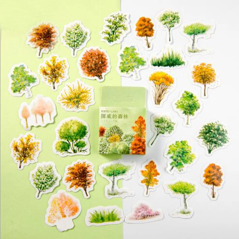 

46Pc/Box Norway Forest Stickers Sticker Planner Bullet Journal Stickers Japanese Stationery DIY Decoration Scrapbooking Adhesive