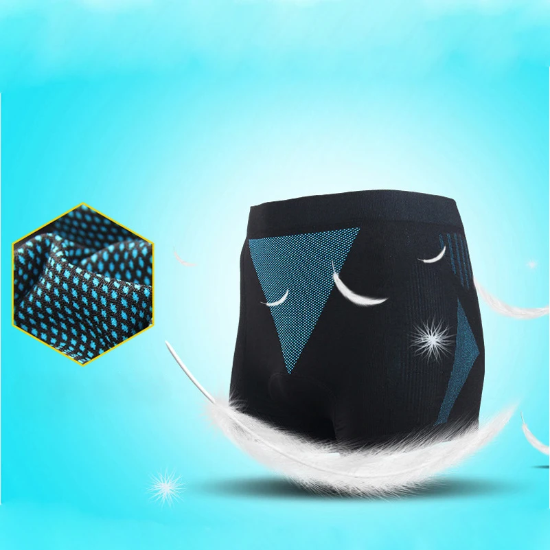 Для мужчин Велоспорт дышащий мягкой Coolmax колодки велосипеде нижнее белье
