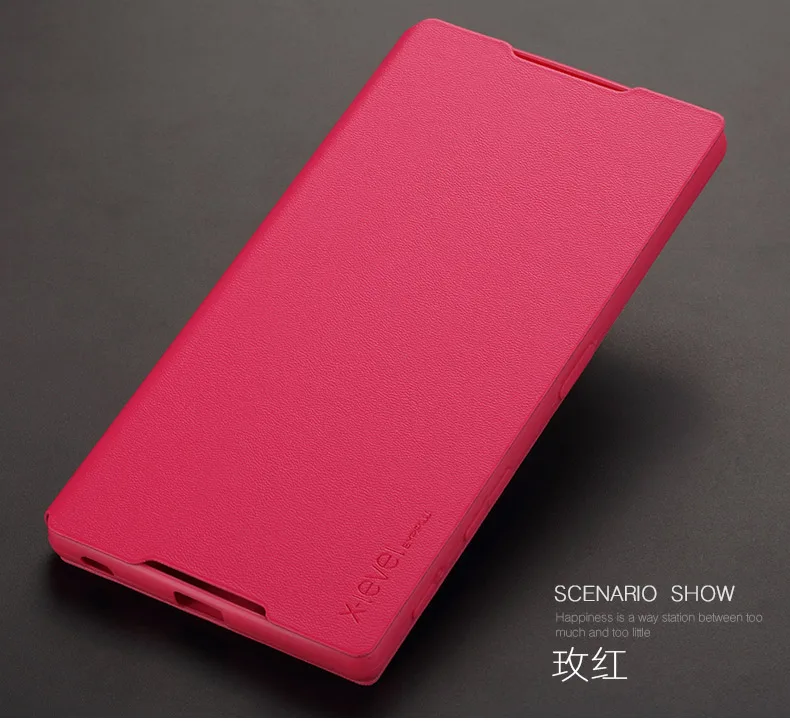 Роскошный деловой чехол X-Level из искусственной кожи для Sony Xperia Z5 Premium Ультратонкий