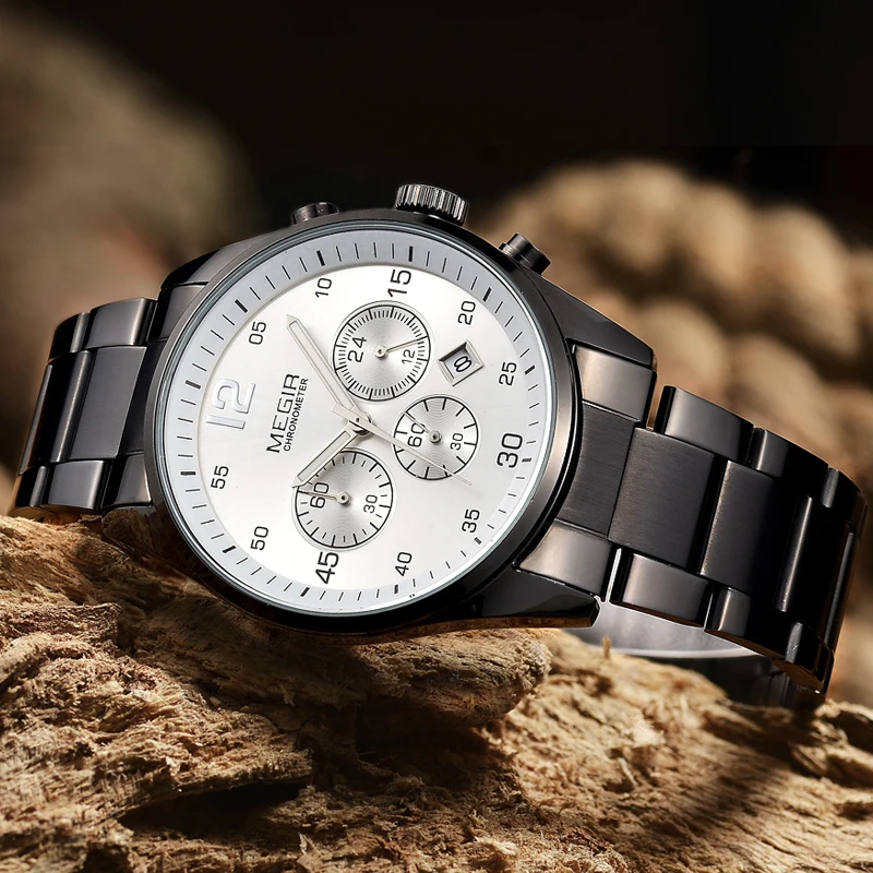 MEGIR мужские военные спортивные наручные часы люксовый Топ бренд Мужские