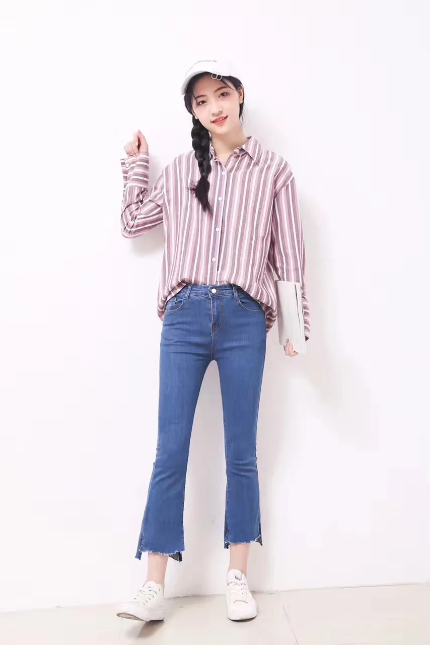 2017 весной и летом новый дикий женская мода Повседневная Твердые кисточка флэш