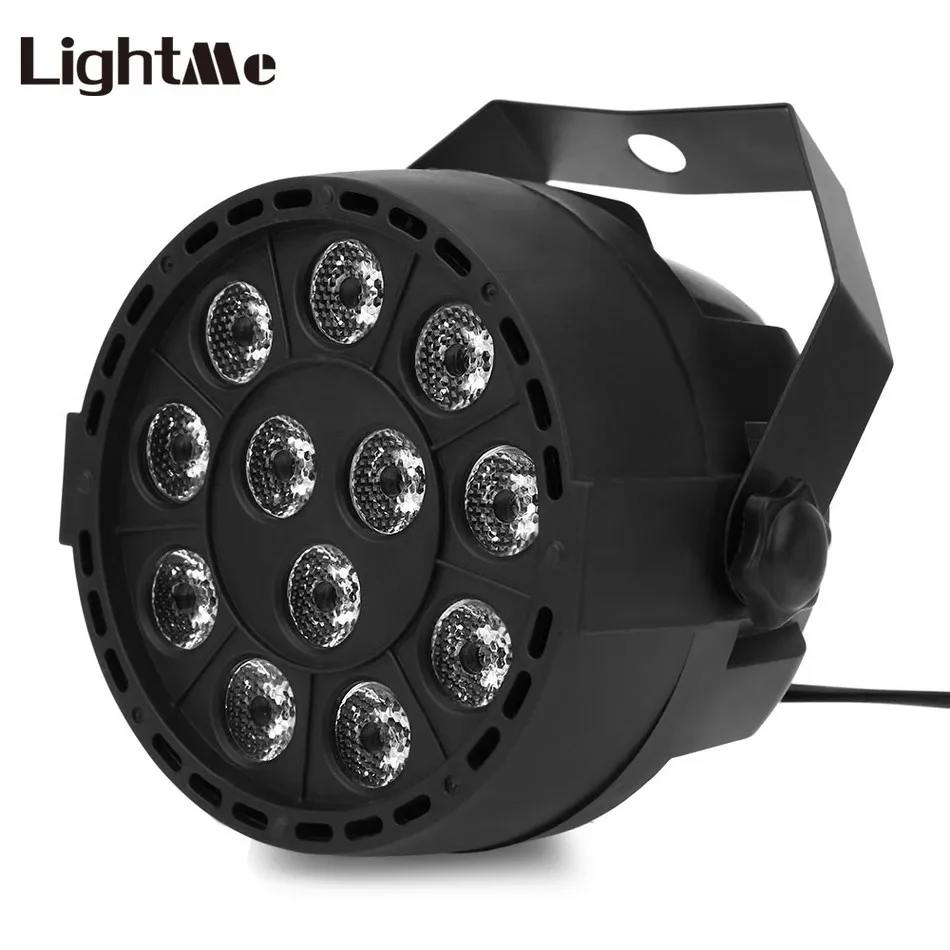 12 светодиодов RGBW Цвет смешивания DMX512 свет диско 8CH голосовой активации DJ Light этапе