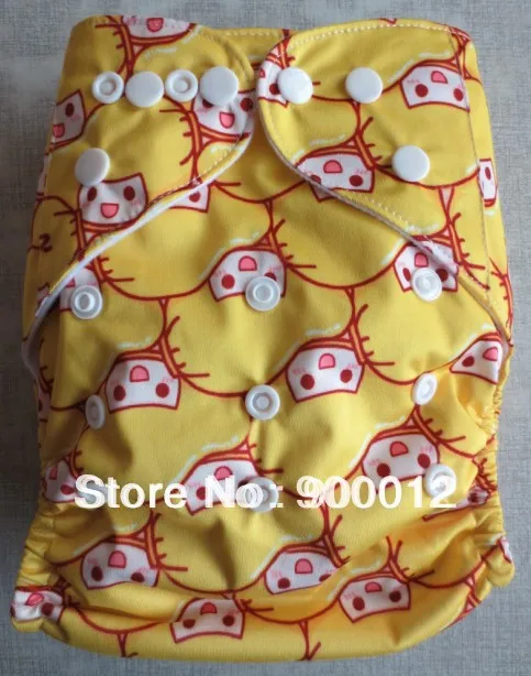 Free Shipping-New Prined Breathable Cloth Diapers Baby Infant Cloth Diaper Waterproof Nappy one pockert nappies 100 pcs